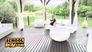 P-O-V - Scottish babe Georgie Lyall in beaver & big titted fuck scene