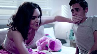 Dorm teen Freya Parker fucks her stepsisters huge cock study buddy