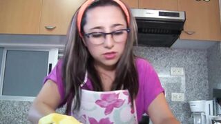 P-O-V Cleaning Lady Shines Meat 2