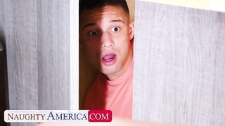 Hot stepmom Madison Lust sexually pleases herself on a big dick