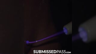 submissive electro toyed by mature master