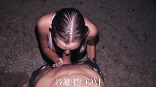 Flexible hot girl Blair Williams banged by the pool