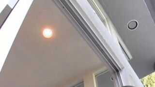 Two monster ebony cocks penetrating blonde teen in 3some