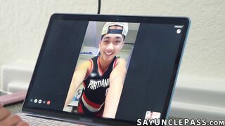 Pierce Brooks moans as Jax Thirio dig deep into his little arse