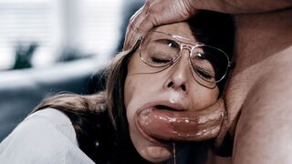 Teen gives her ass pumping virginity to a screwed up priest!