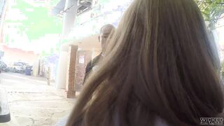 Sexy chick with glasses gets banged by a black cock