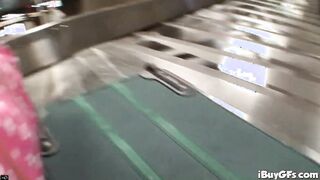 Trashy STEPMOM masturbates & poses for camera