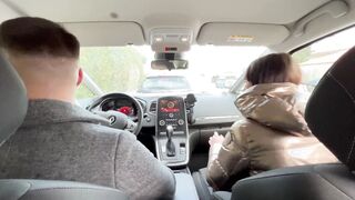 Alyson fucks with a driving school college girl!