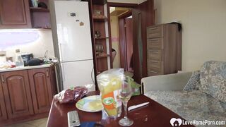 Nice Old man fucks tight teen snatch