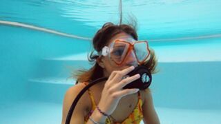 Katya Nakolkina adorable blonde underwater