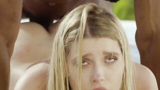 BLACKED Blonde Hot Girl Freya's Scenic Outdoor black dick Ride