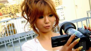 Charming Japanese Chick Wears A Vibrator In Her Shorts