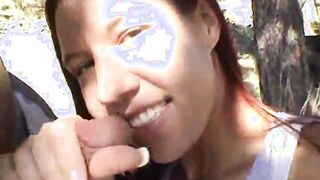 Misty Blowjob Closeup outdoor