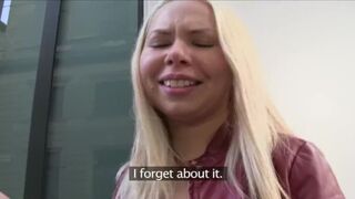 Russian Blonde Craves Big Stranger Shaft