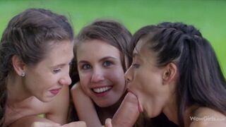 Outdoor Group Sex with Shrima Malati, Stefanie Moon, & Elle Rose