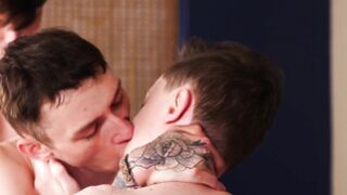 Charming twink enjoys getting screwed & jerked off by lover