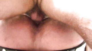 Ebony jocks gang up for bareback sex with a white guy