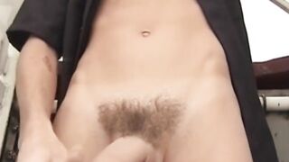 Good looking hunk enjoys playing with his heavy schlong