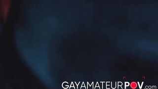 Muscular Tony D Angelo hard ravaged blindfolded Rocky Vallarta in the shadow