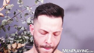 Inked John Brachalli strokes & teases in solo close up