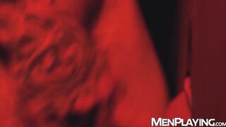 Hunk Rocky Vallarta devours Tony D'Angelos meat through a gloryhole