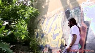 Long bearded amateur guy Squirell likes jerking off & draining his long prick d